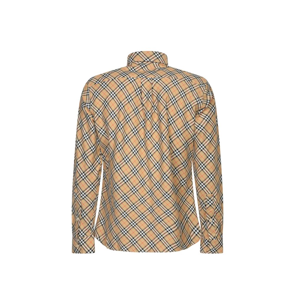Burberry Beige Cotton Pattern Shirt