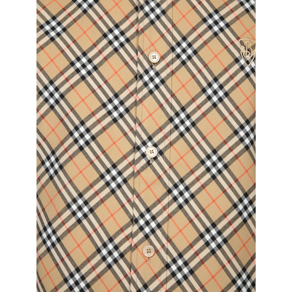 Burberry Beige Cotton Pattern Shirt