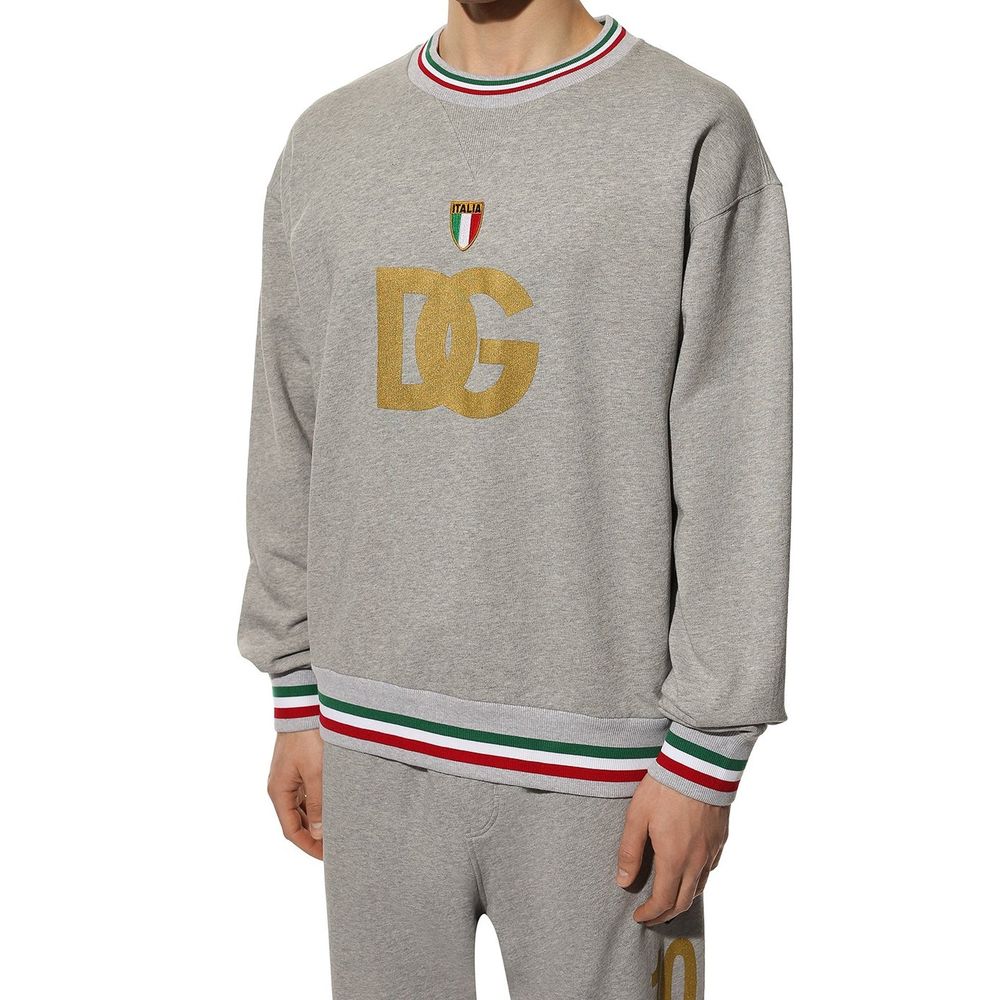 Dolce & Gabbana Gray Cotton Sweatshirt