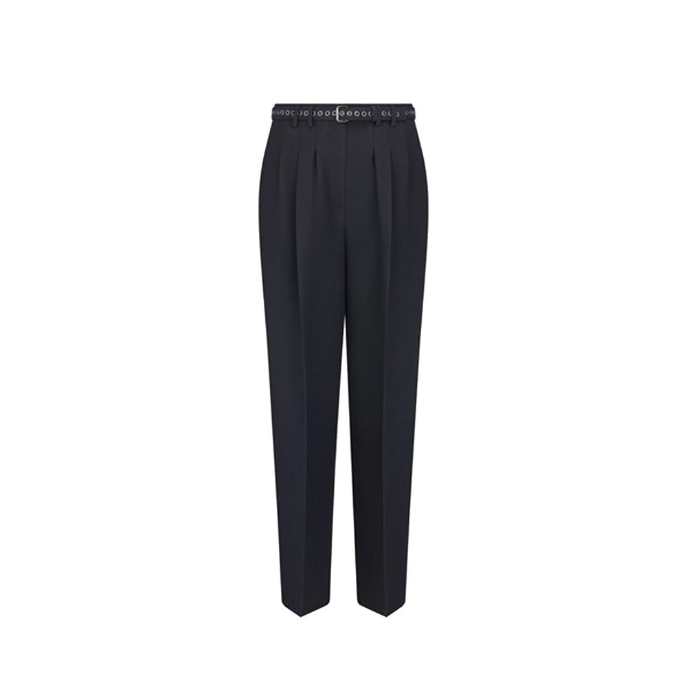Dior Black Wool Casual Pants