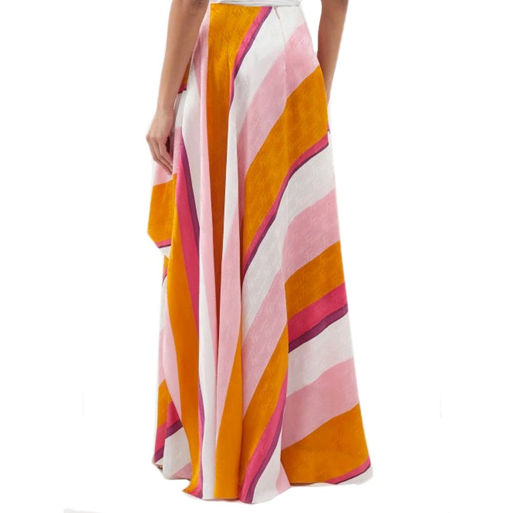 Fendi Multicolor Silk Pants