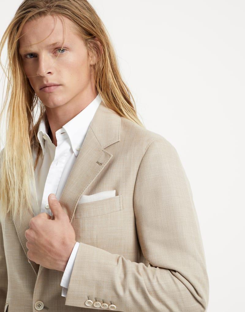 Brunello Cucinelli Bicolor Cotton Blazer