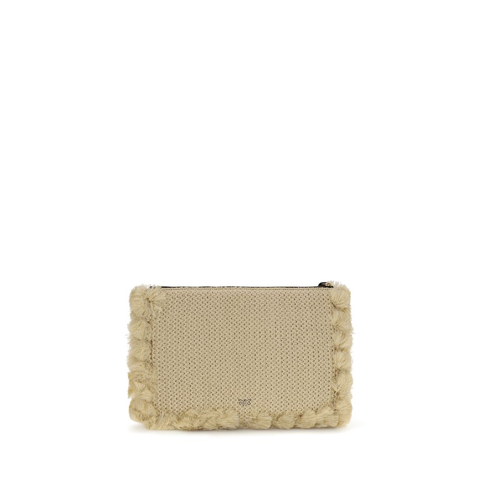 PINKO Beige Polypropylene Clutch Bag