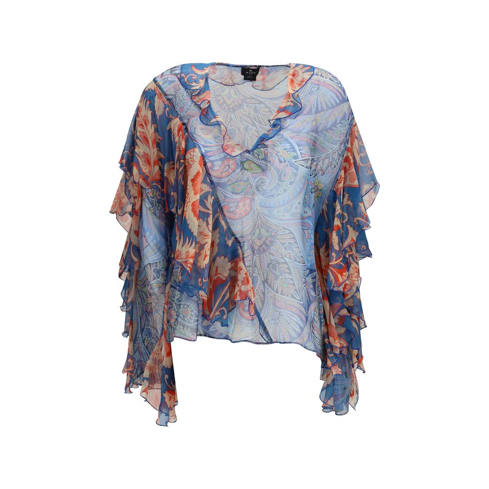 Etro Multicolor Silk Shirt