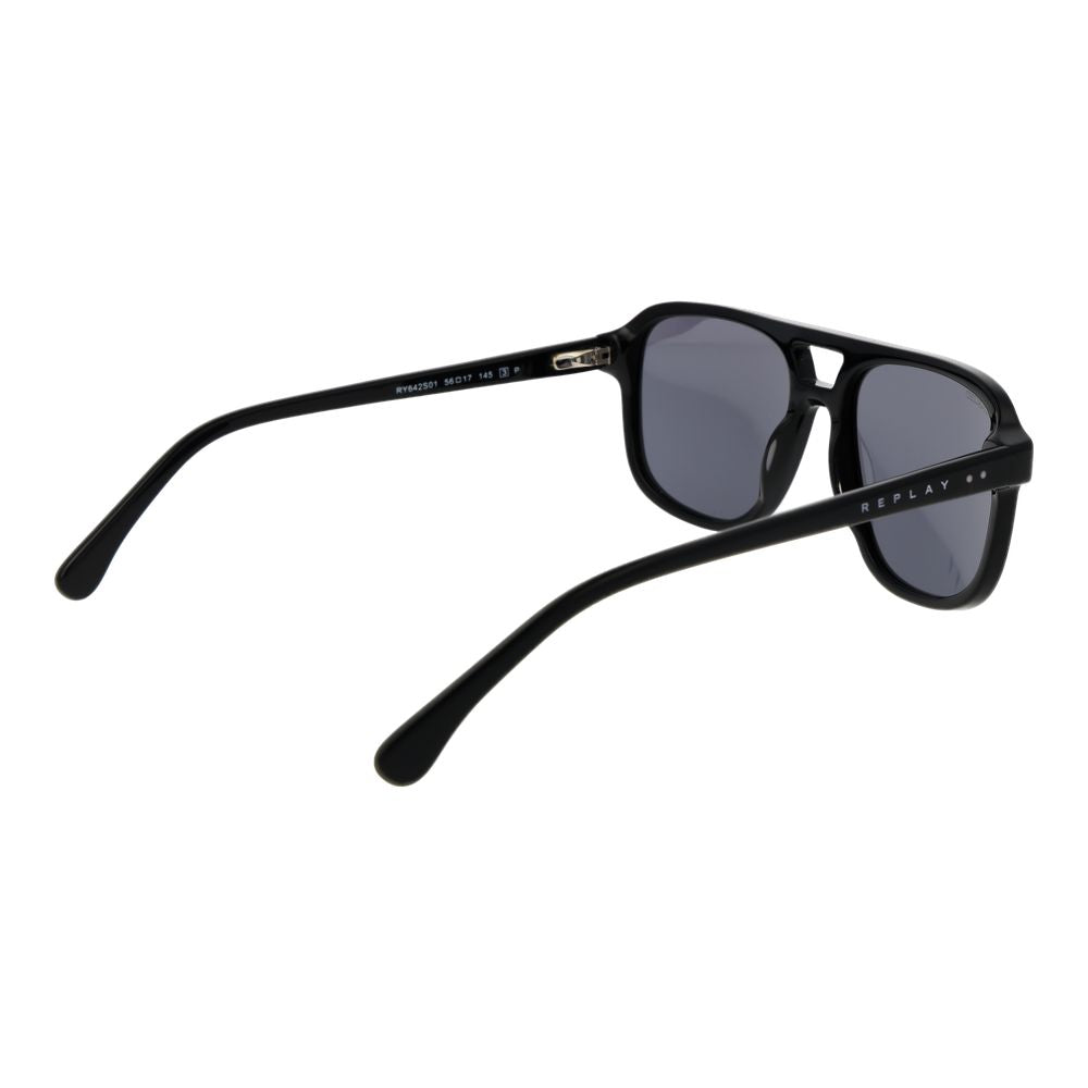 Replay Black Acetate Sunglasses