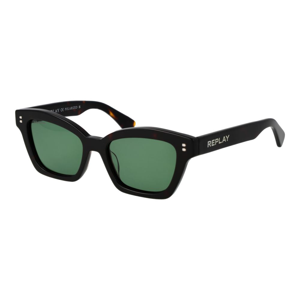 Replay Black Acetate Sunglasses