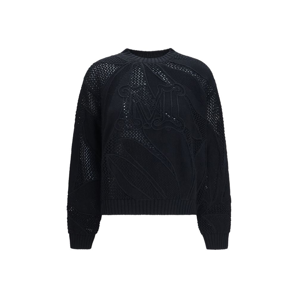 Max Mara Black Cotton Sweatshirt