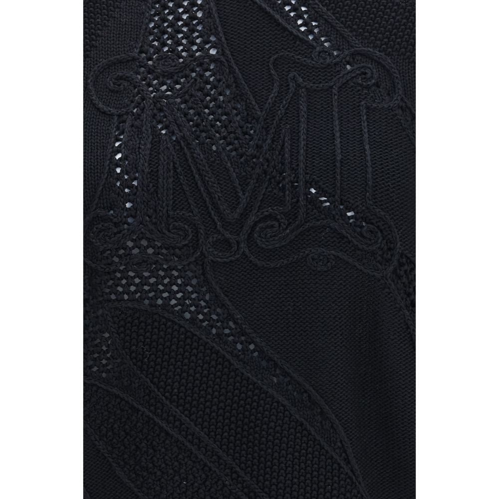 Max Mara Black Cotton Sweatshirt