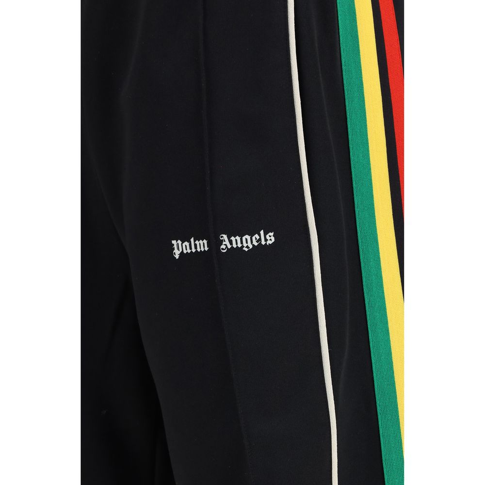 بنطلون رياضي من البوليستر الأسود من Palm Angels