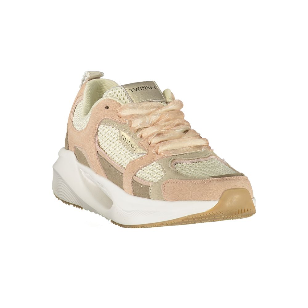 Twinset Pink Polyester Athletic Sneakers