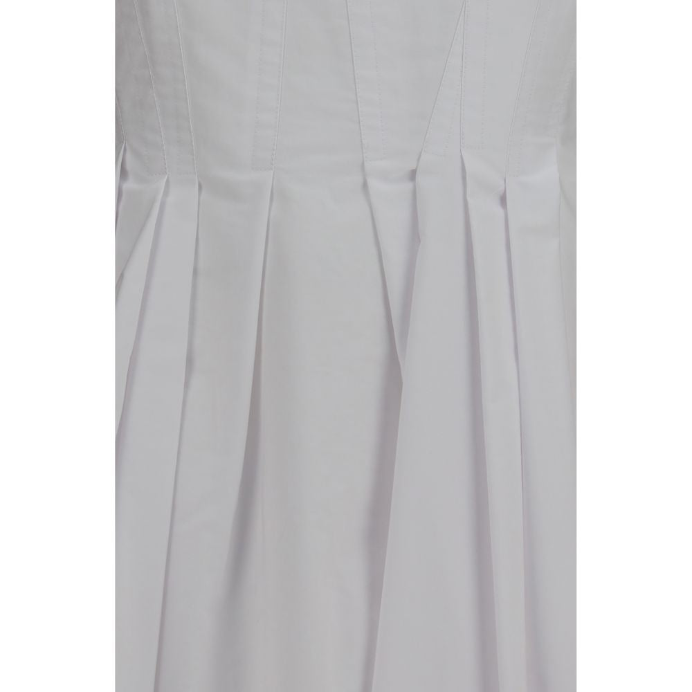 Max Mara White Cotton Casual Dress
