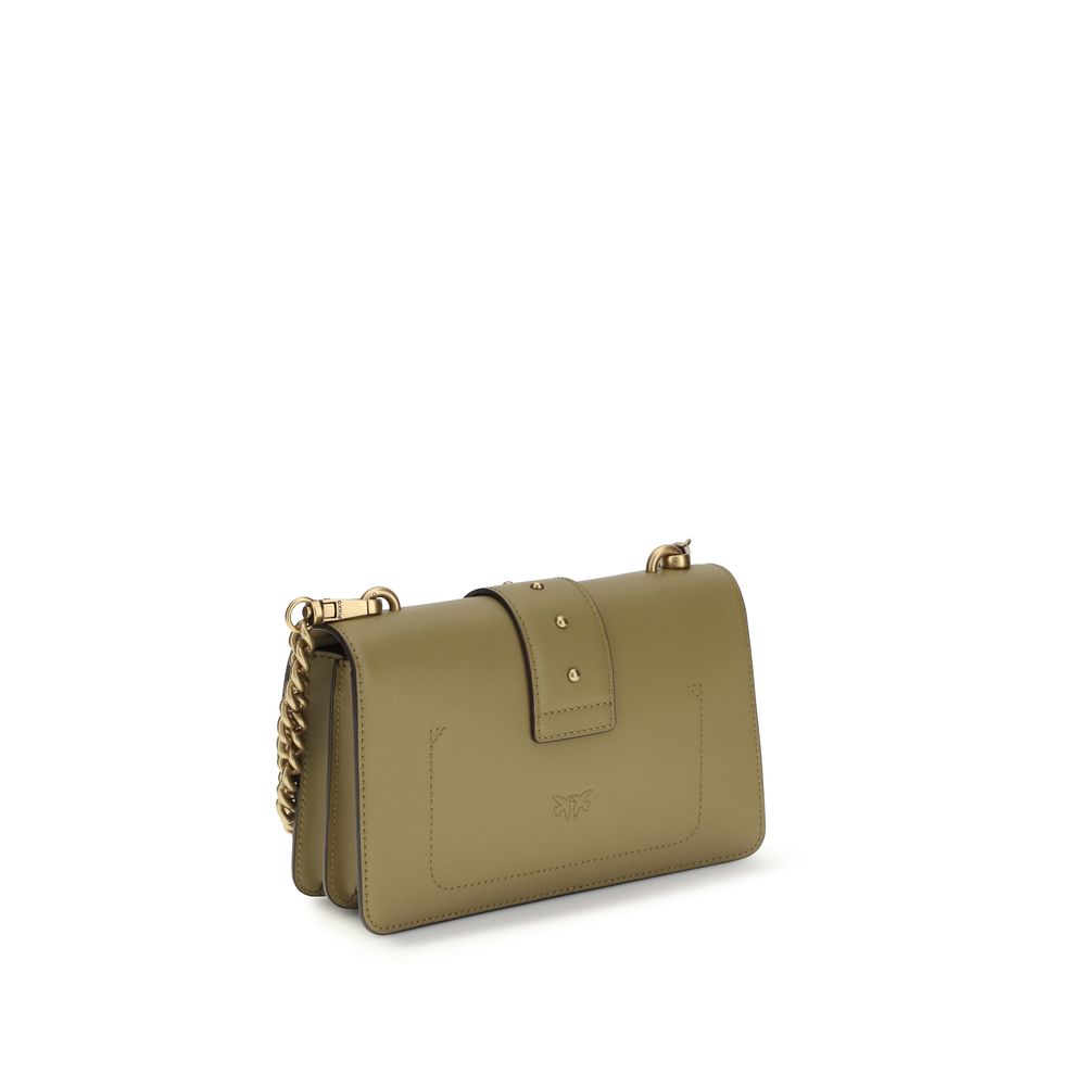 PINKO Bicolor Calf Leather Bos Taurus Shoulder Bag