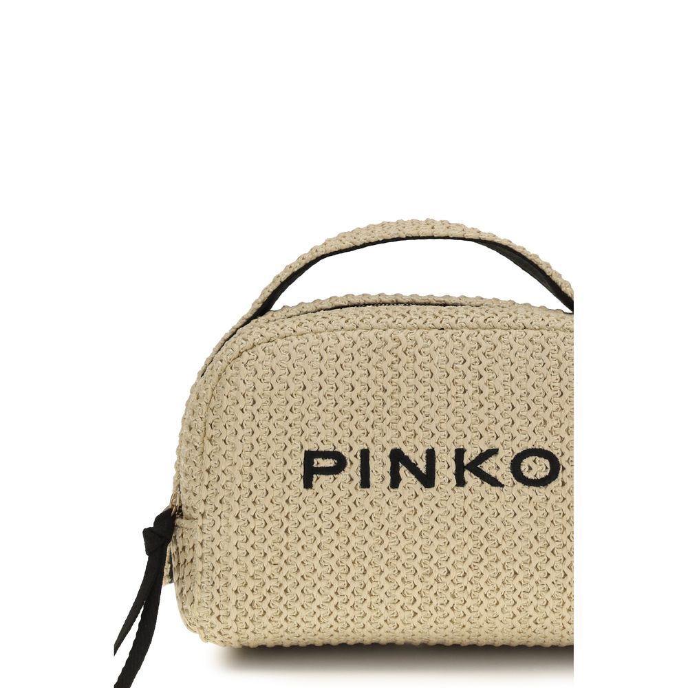 PINKO Beige Raffia Wallet