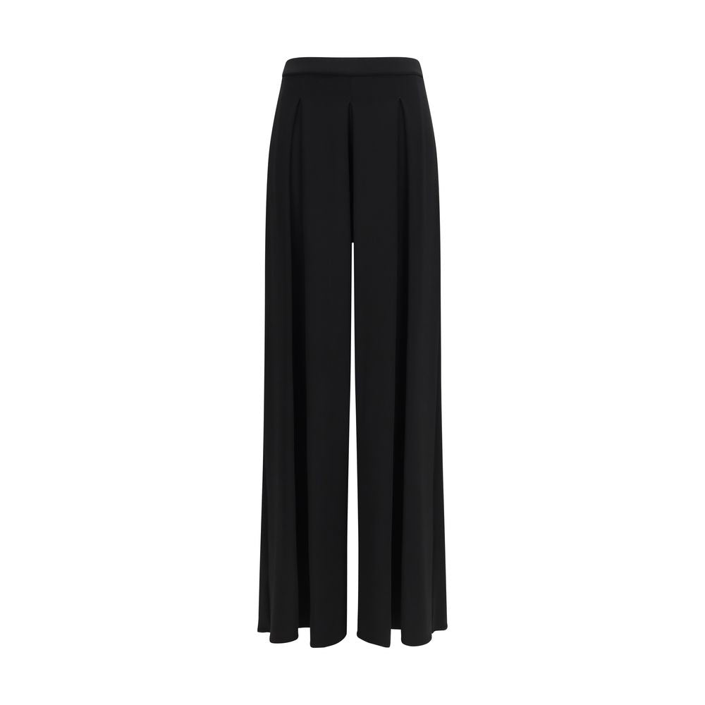 Max Mara Pure Black Viscose Casual Pants