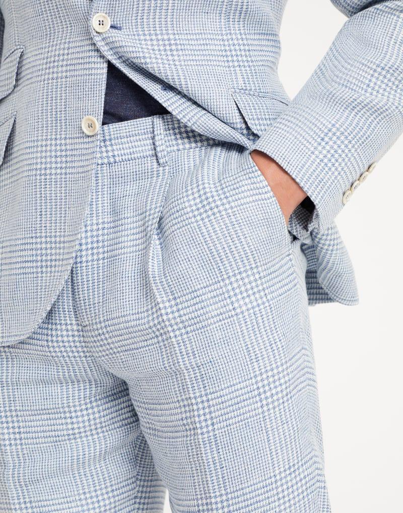 Brunello Cucinelli Light Blue Linen Two-Piece Suit