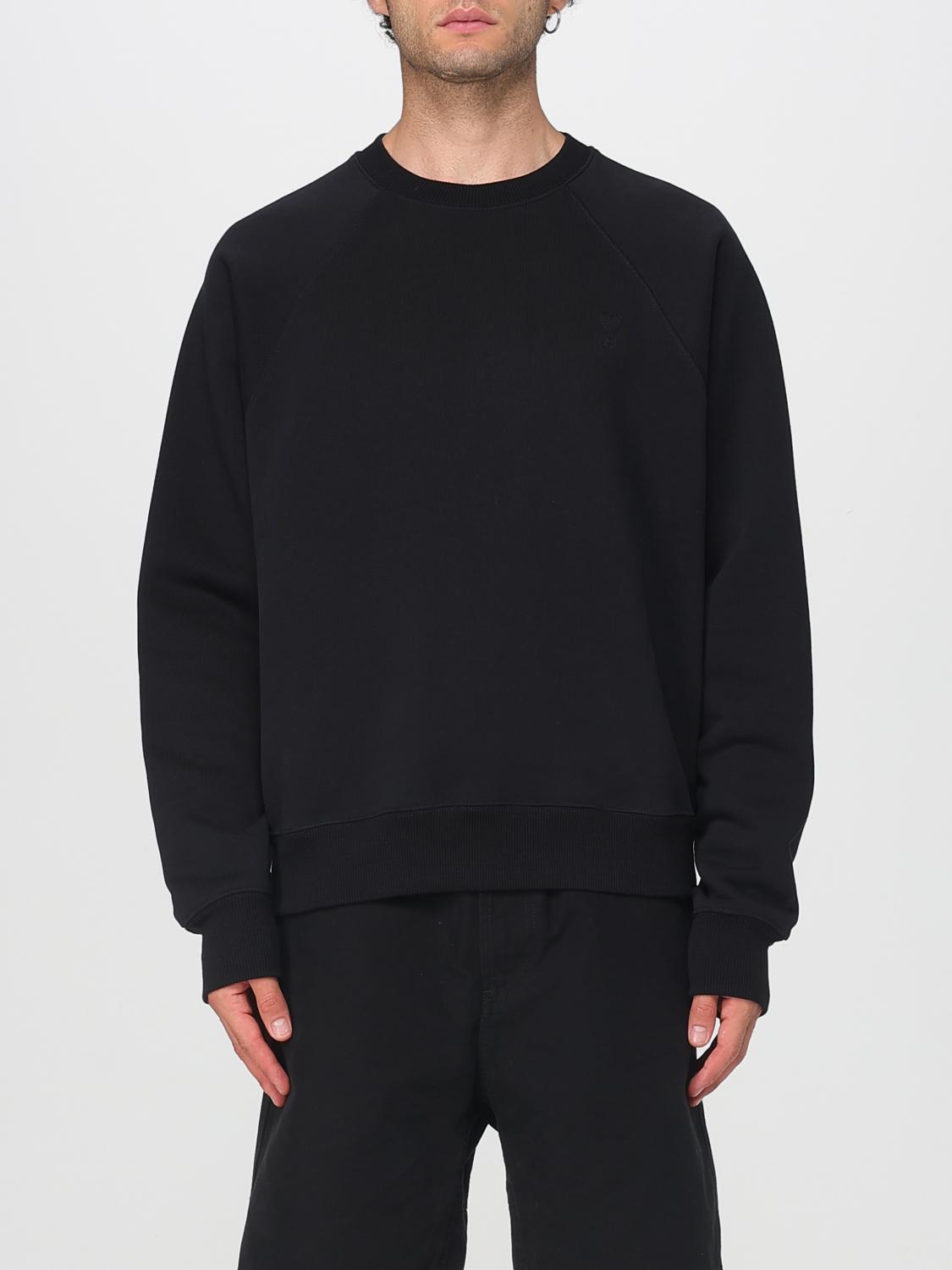 Ami Paris Black Cotton Sweatshirt