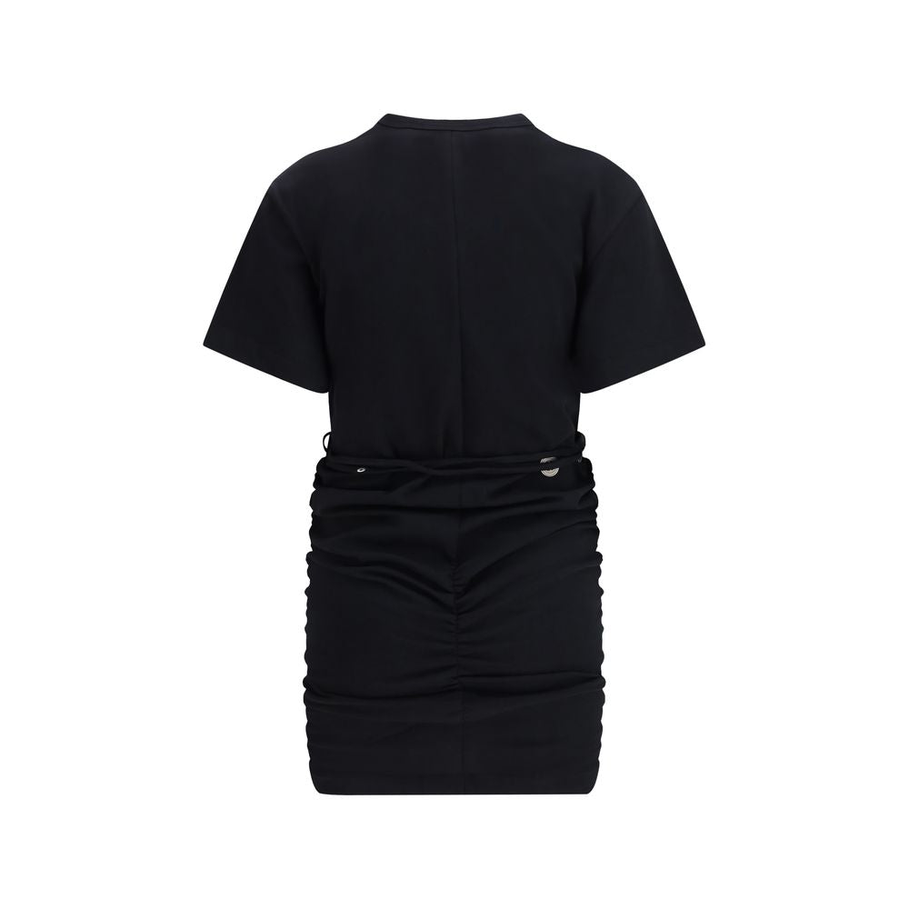 PINKO Black Cotton Casual Dress