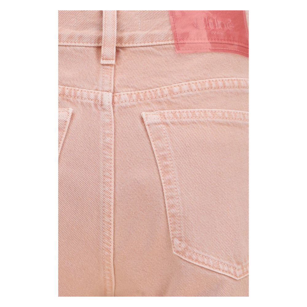 Chloé Multicolor Cotton Straight-Leg Jeans