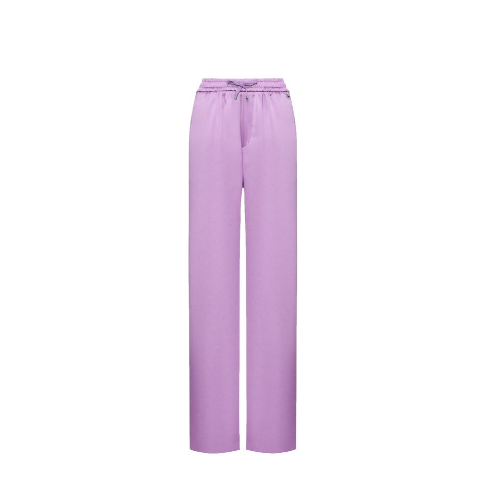Herno Purple Polyester Casual Pants