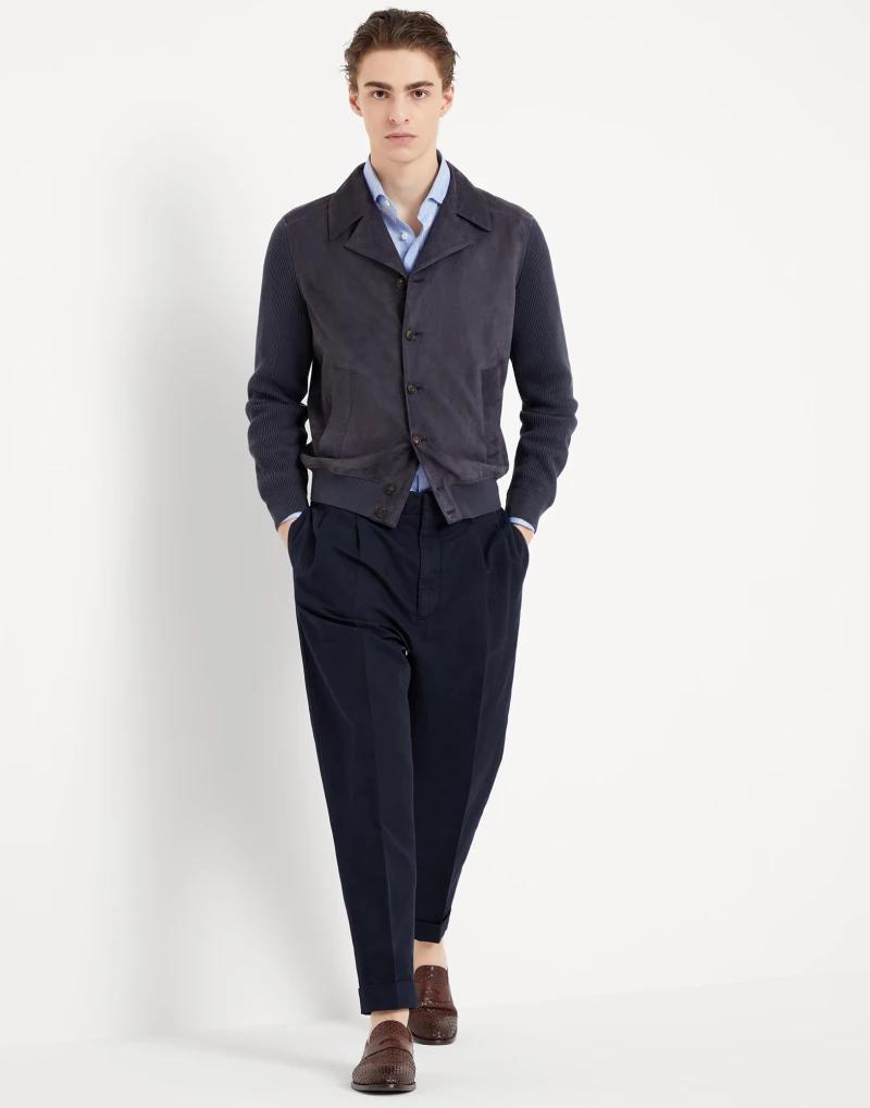 Brunello Cucinelli Blue Linen Shirt