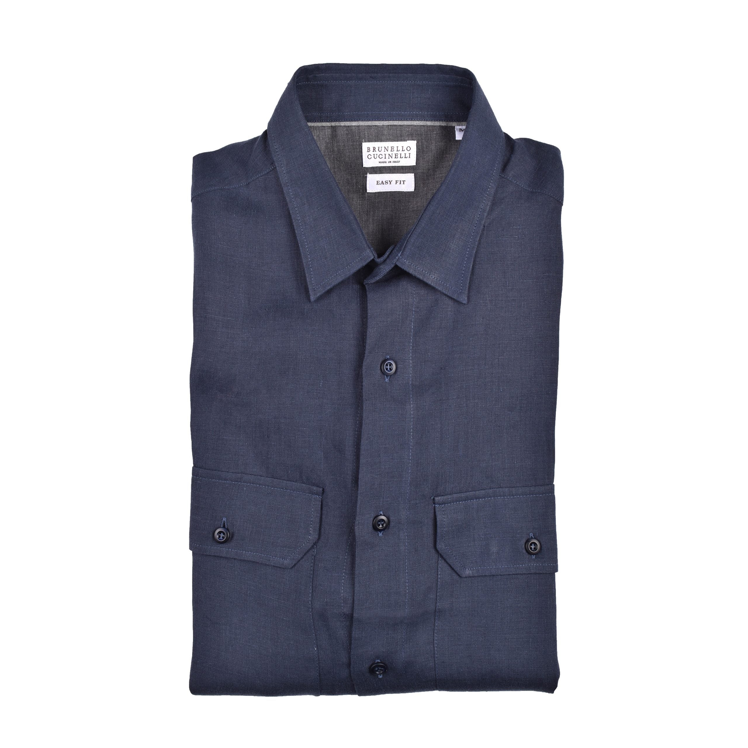 Brunello Cucinelli Blue Triacetate Shirt