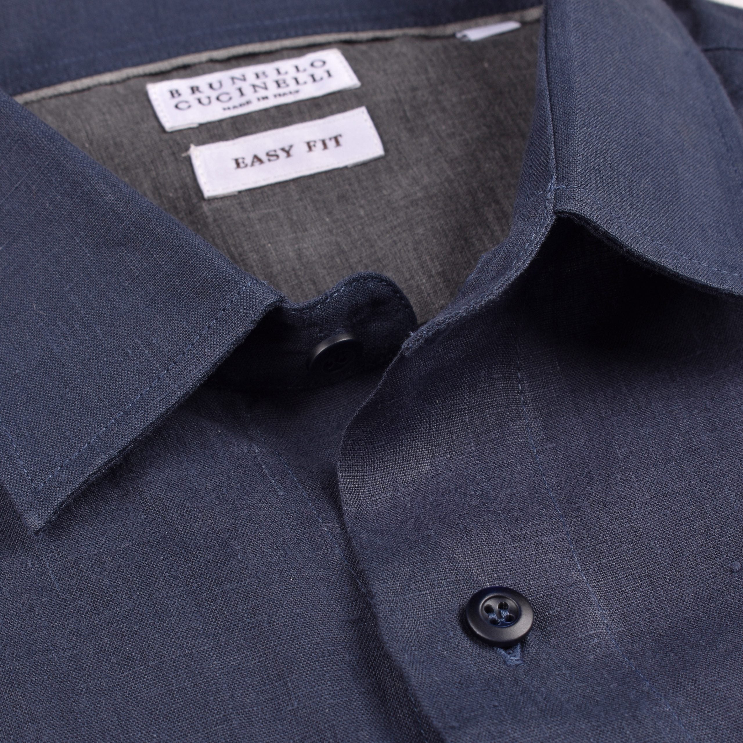 Brunello Cucinelli Blue Triacetate Shirt