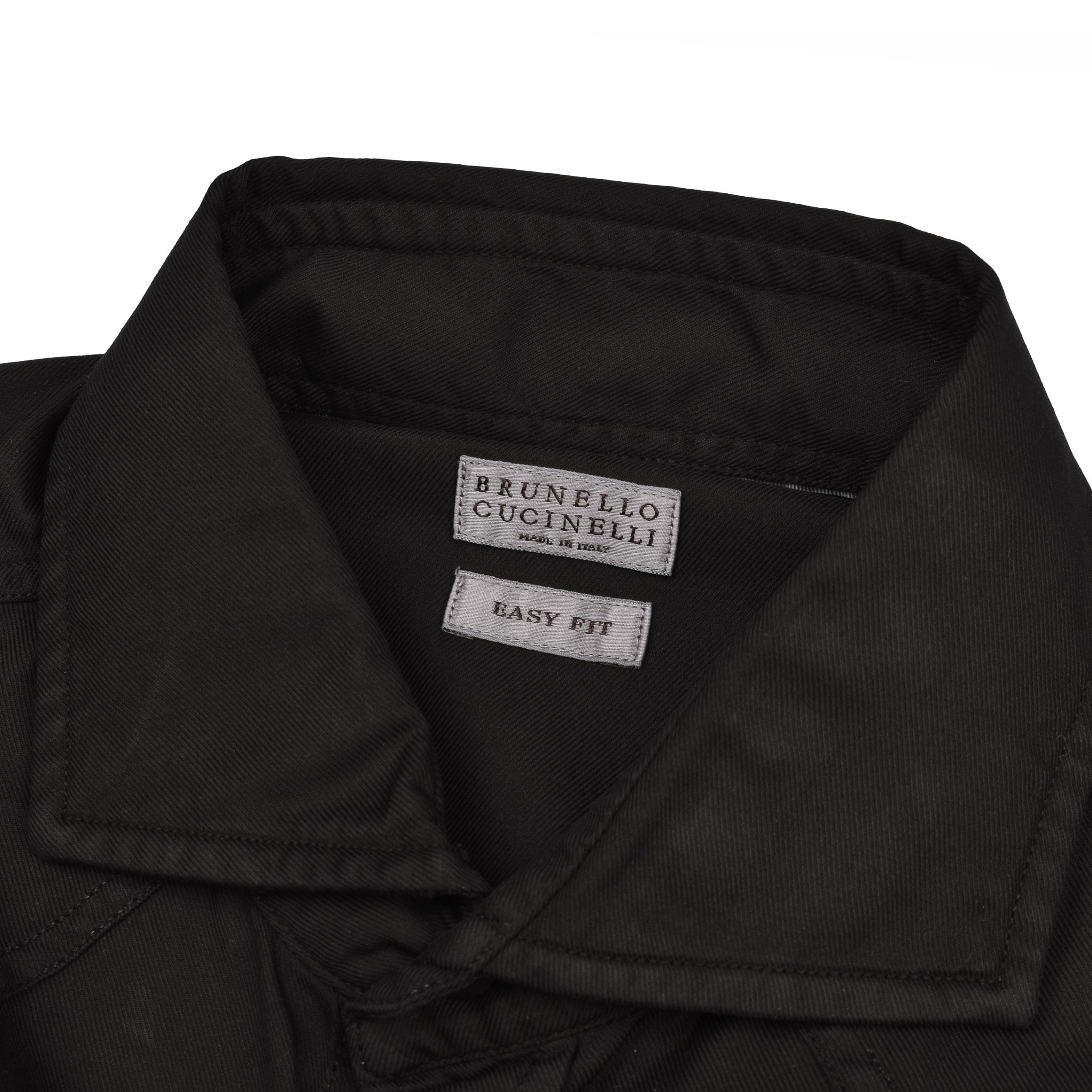 Brunello Cucinelli Black Cotton Biker Jacket