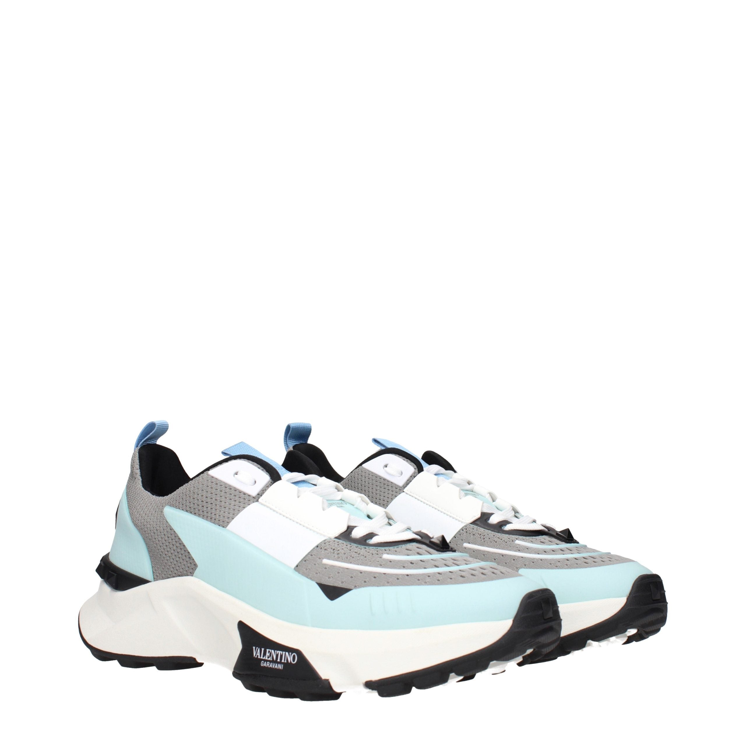 Valentino Garavani Gray Fabric Athletic Sneakers