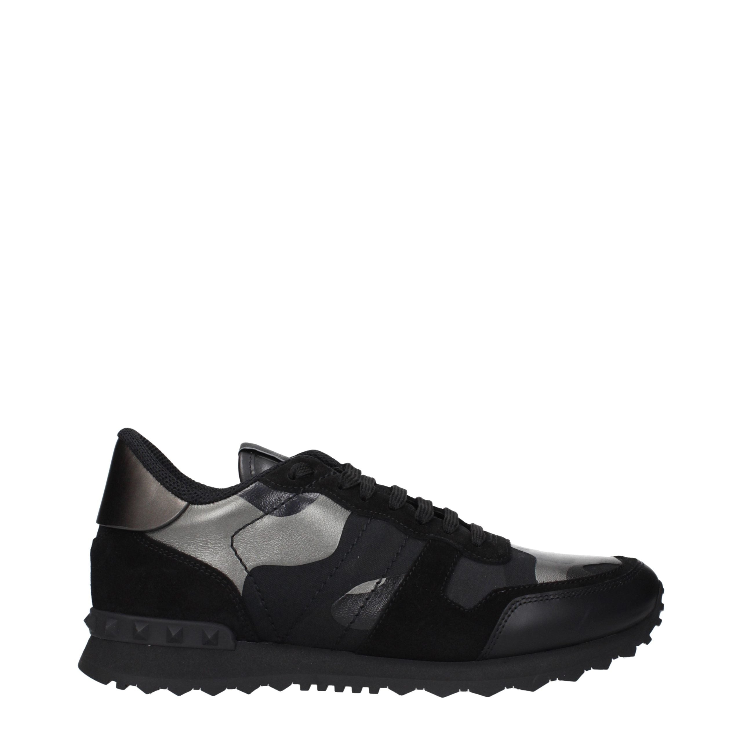 Valentino Garavani Black Leather Chunky Sneakers