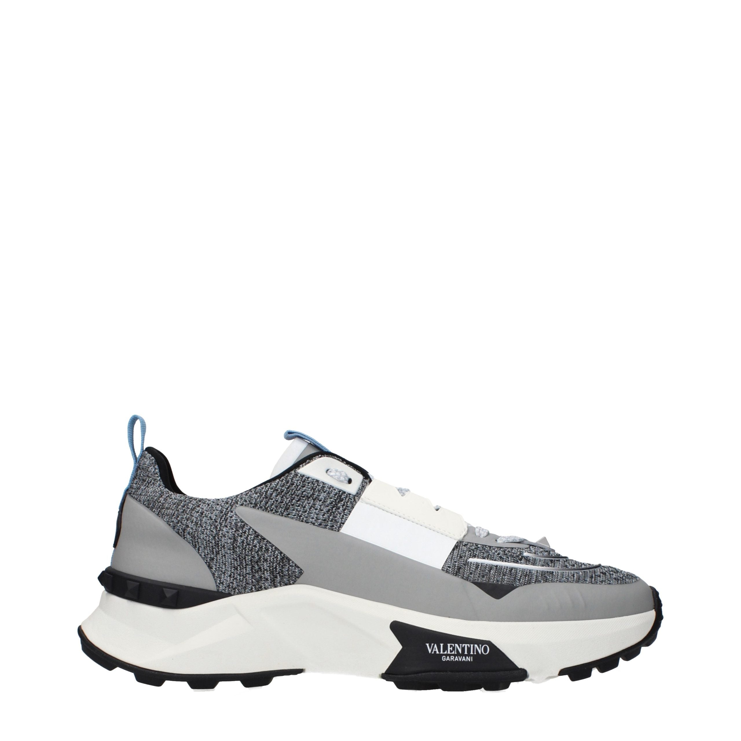 Valentino Garavani Gray Fabric Athletic Sneakers