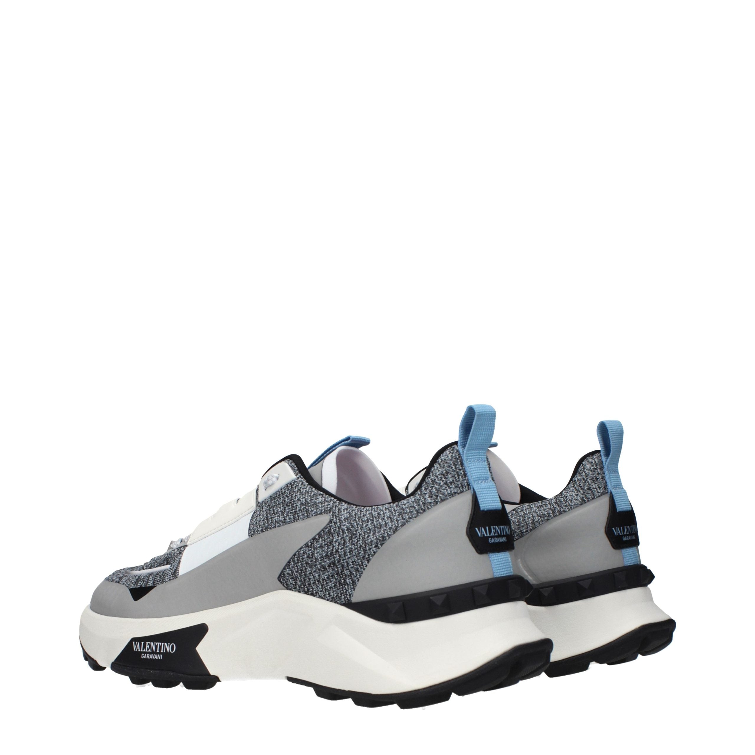 Valentino Garavani Gray Fabric Athletic Sneakers