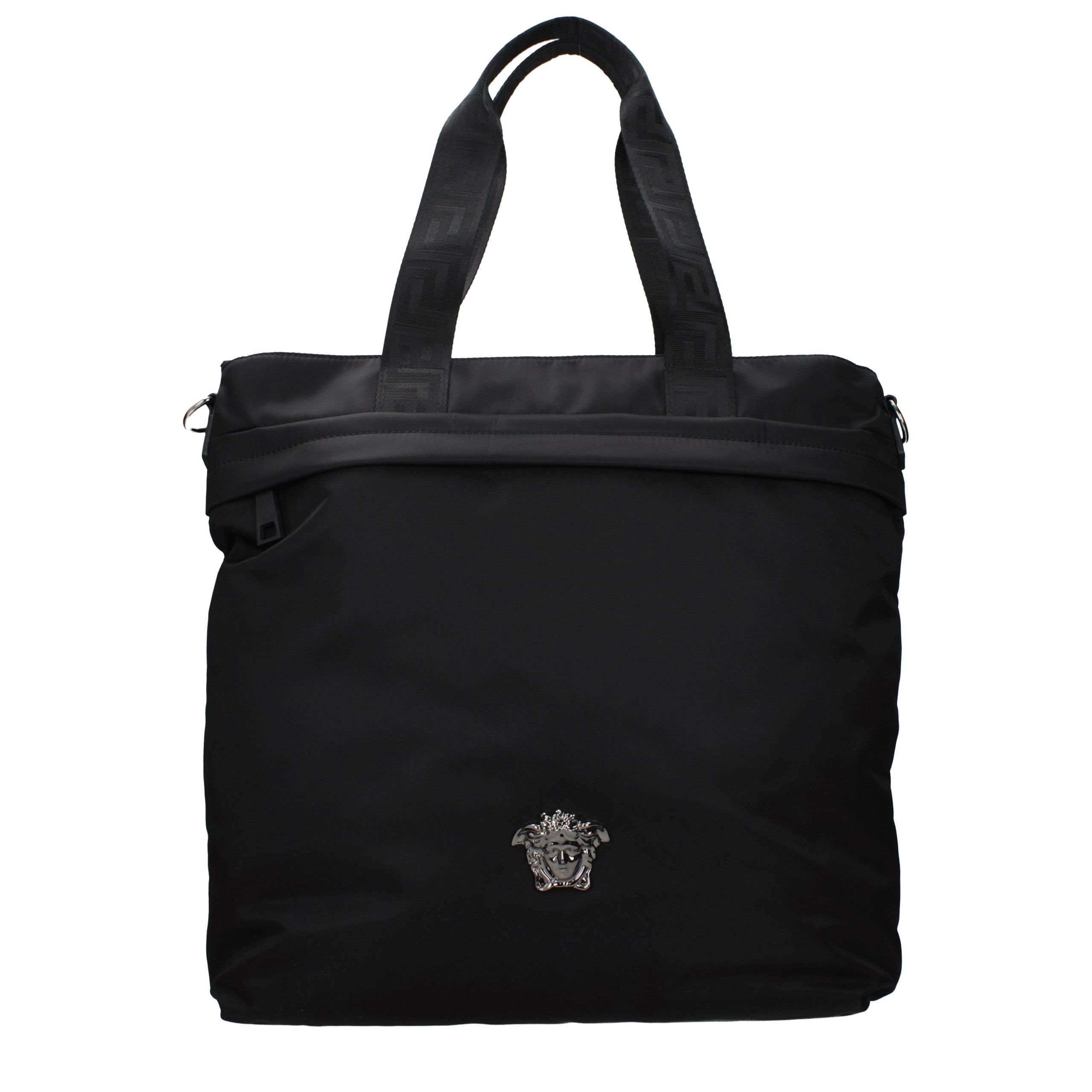 Versace Black Nylon Shoulder Bag