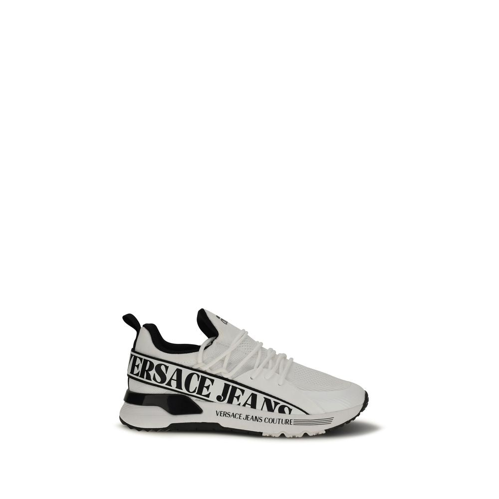 Versace Jeans White Polyester Athletic Sneakers