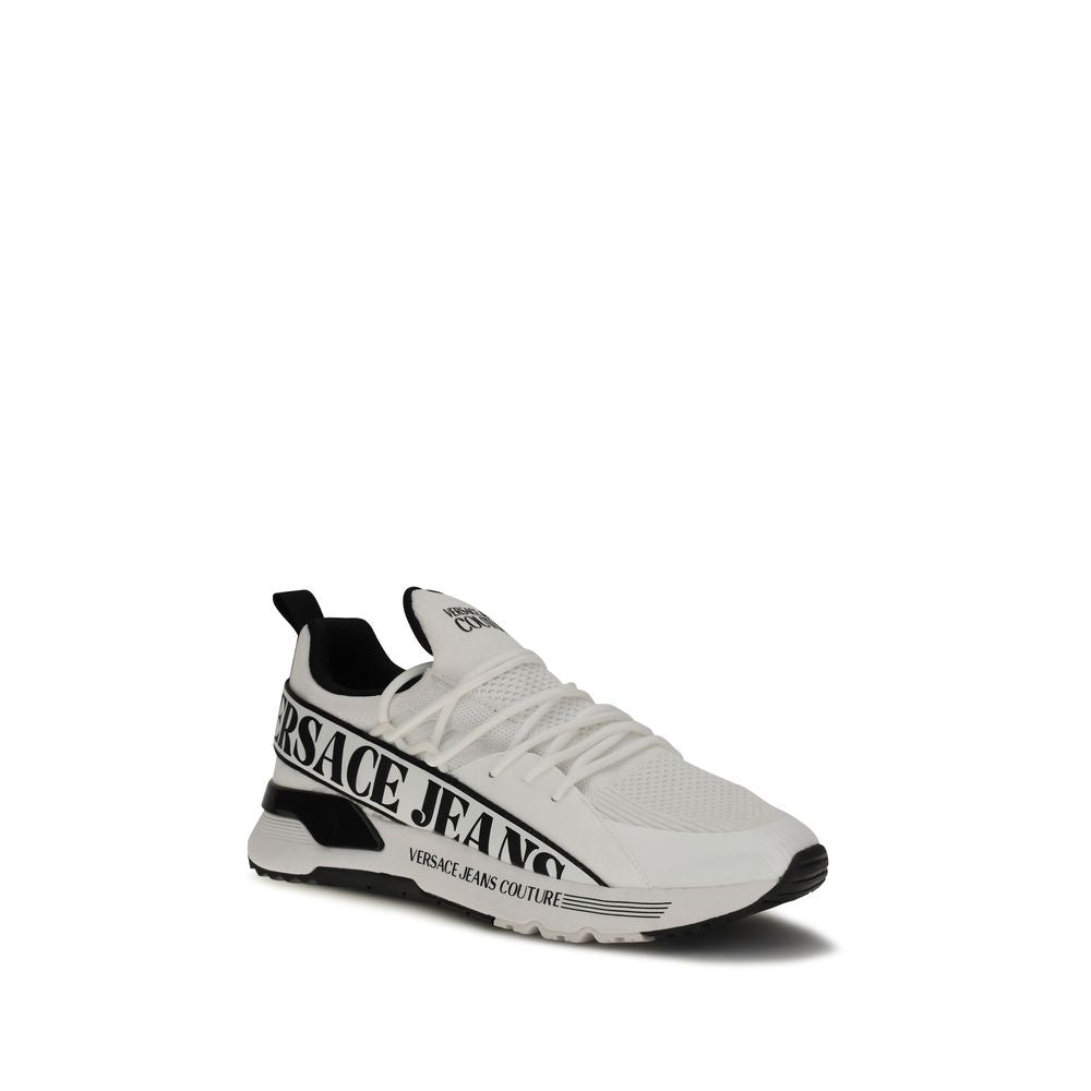 Versace Jeans White Polyester Athletic Sneakers