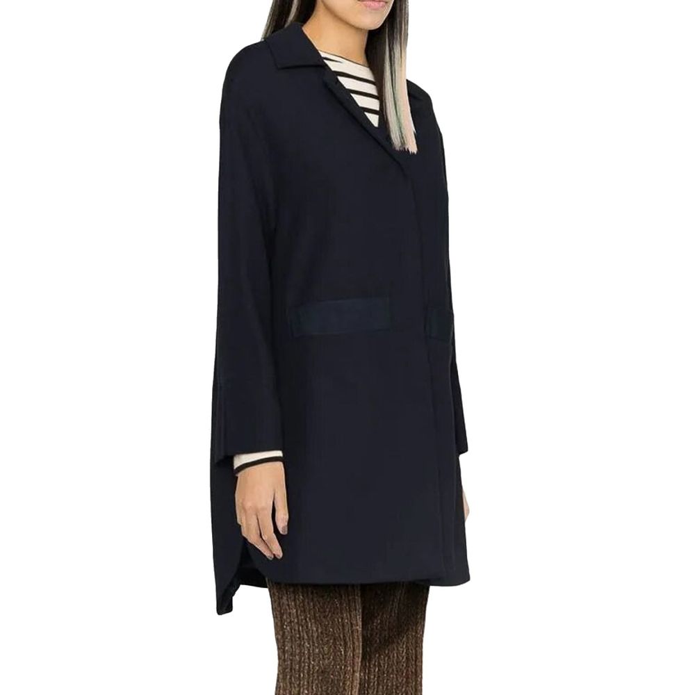 Herno Blue Cotton Coat
