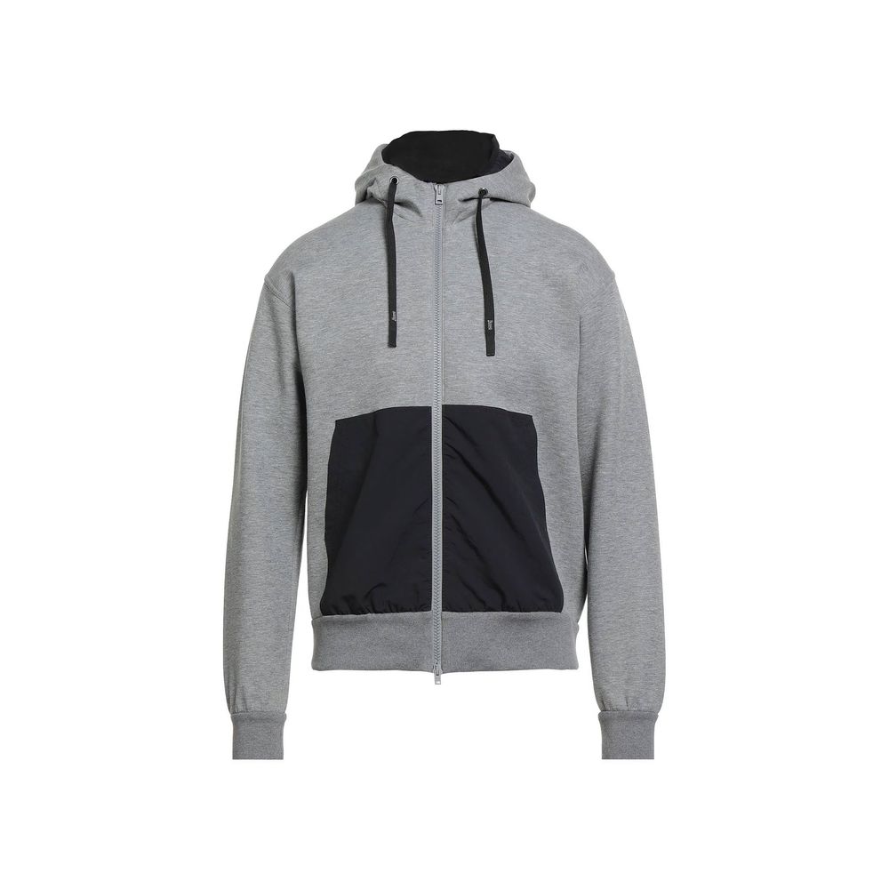 Herno Gray Cotton Sweatshirt