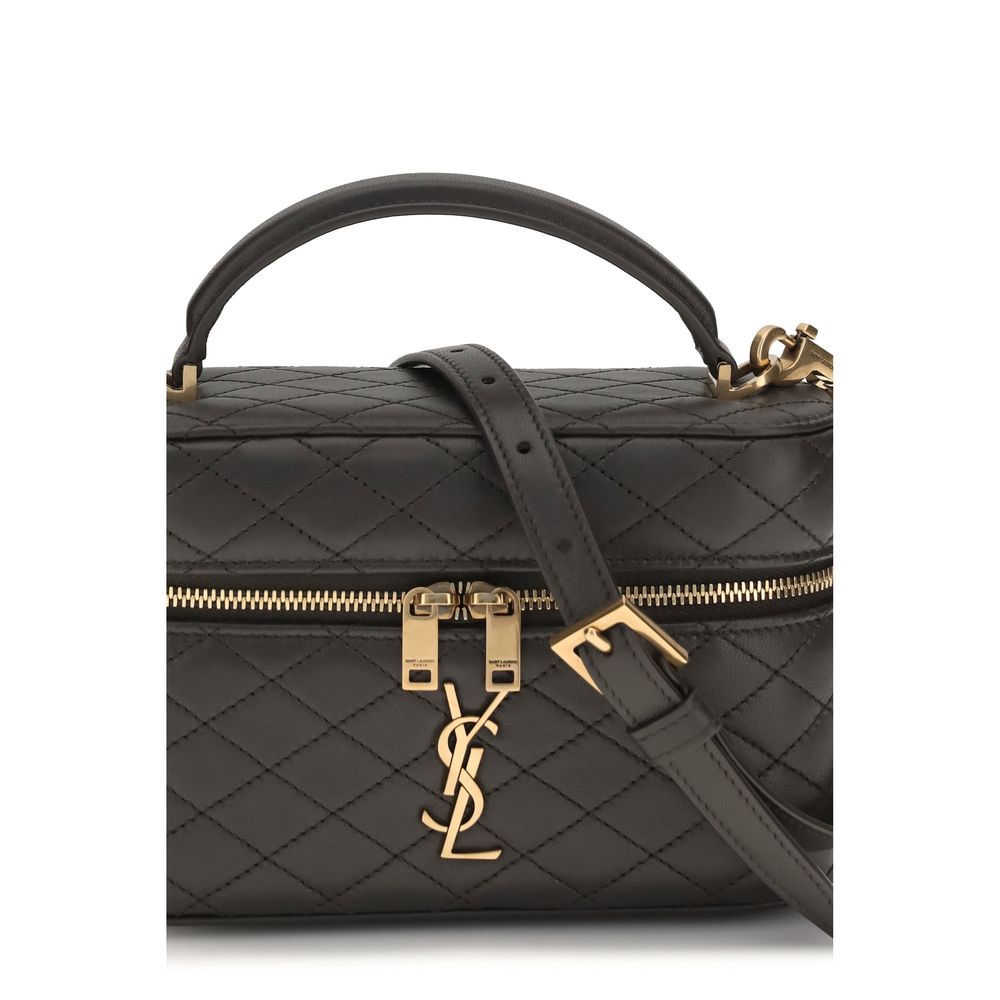 Saint Laurent Brown Calf Leather Bos Taurus Handbag