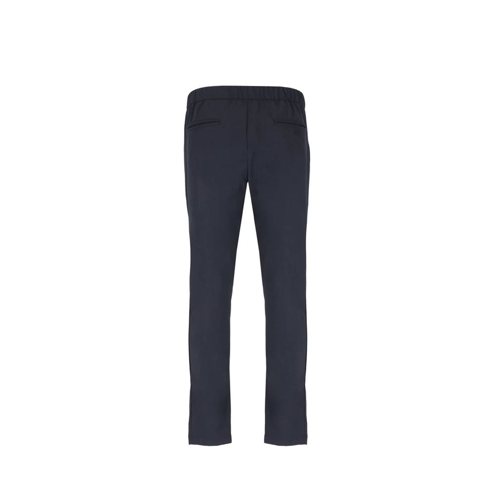 Herno Blue Elastane Casual Pants