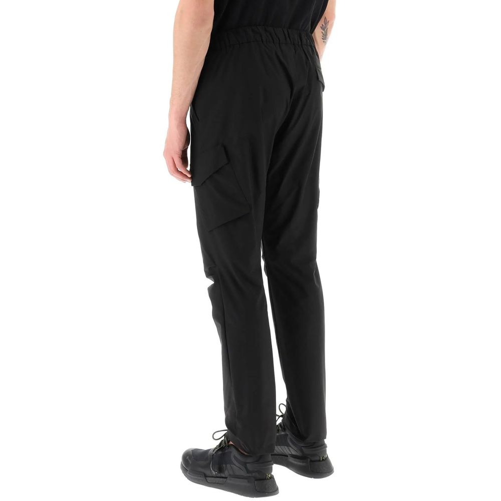 Herno Black Polyester Cargo Pants