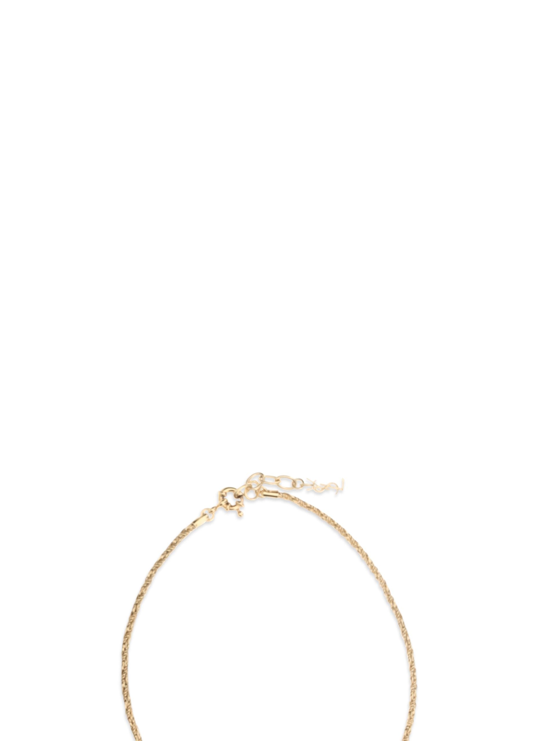 Saint Laurent Gold Brass Necklace