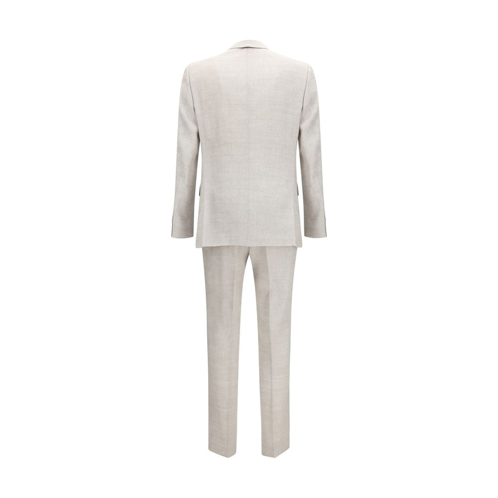 Hugo Boss Black Gray Linen Two-Piece Suit