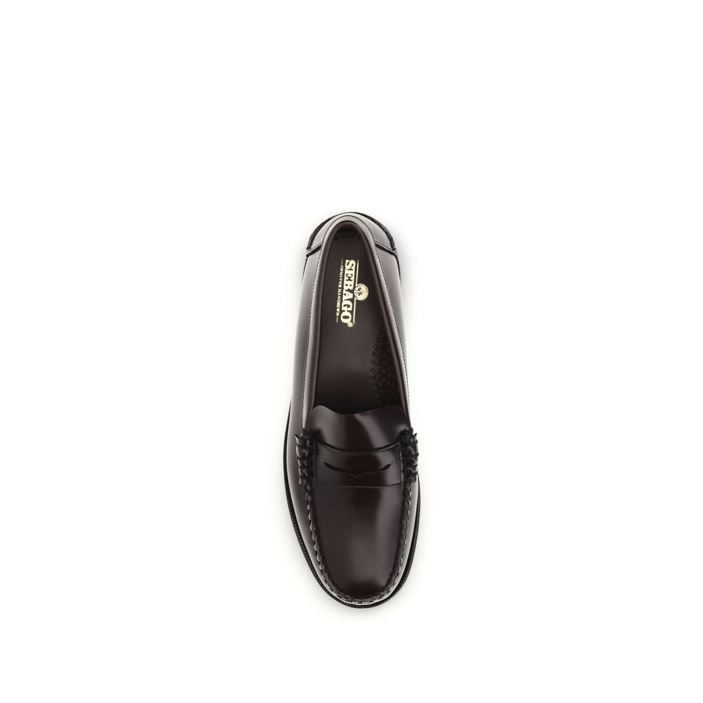 Sebago Brown Calf Leather Bos Taurus Slip-On Loafers