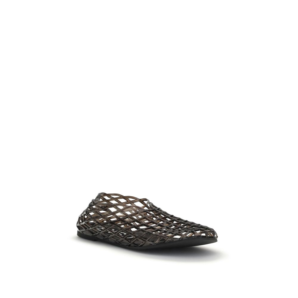 Senso Black Rubber Ballet Flats