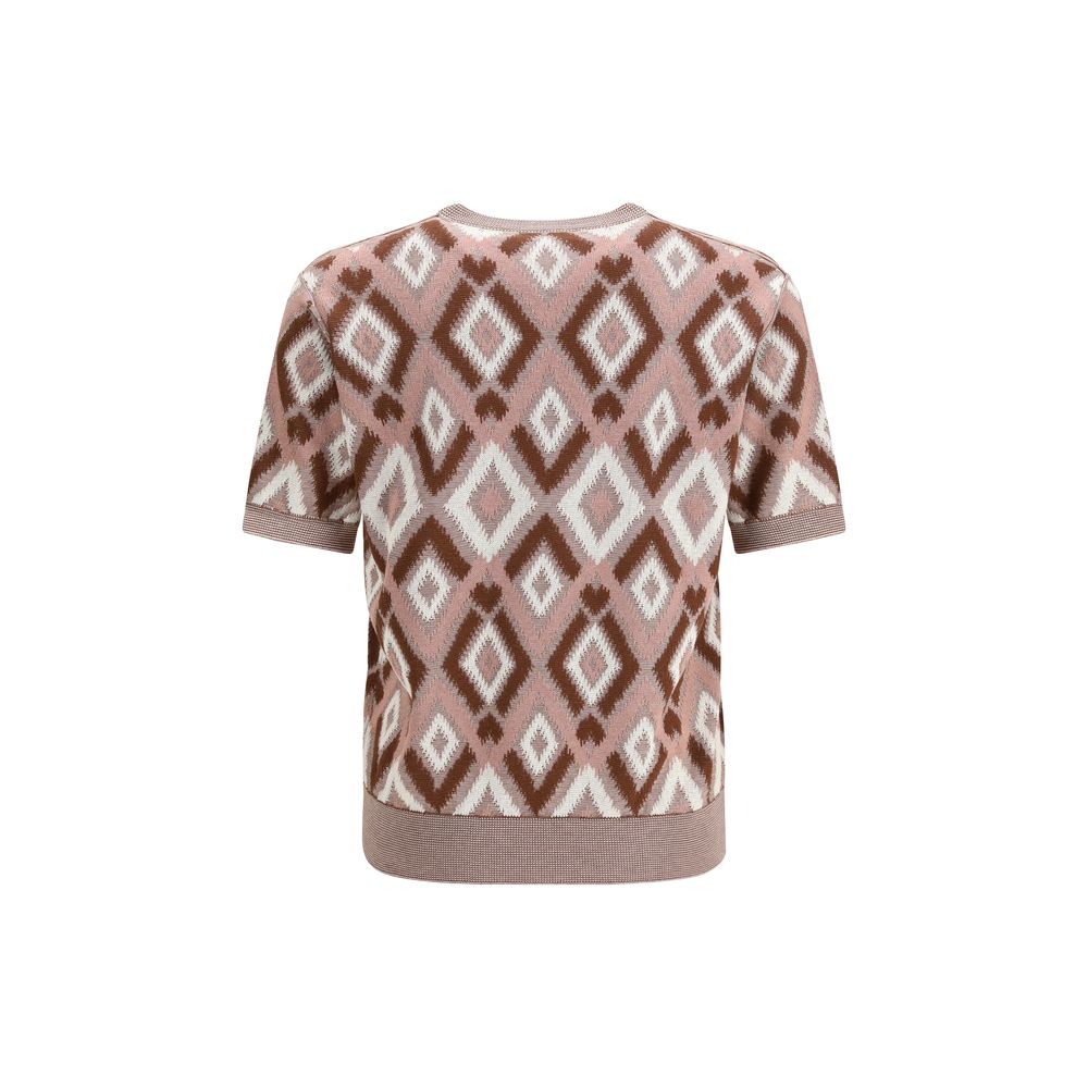 Piacenza Cashmere Multicolor Cotton Sweatshirt
