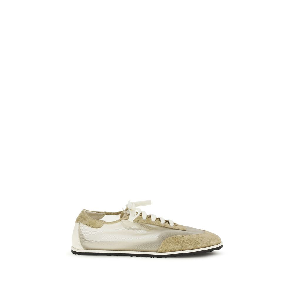 حذاء سنيكرز Dear Frances Beige Calf Leather Bos Taurus Low Top