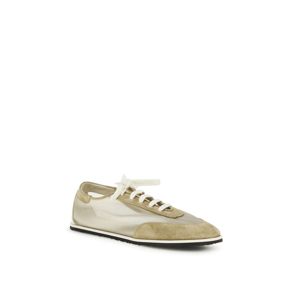 حذاء سنيكرز Dear Frances Beige Calf Leather Bos Taurus Low Top