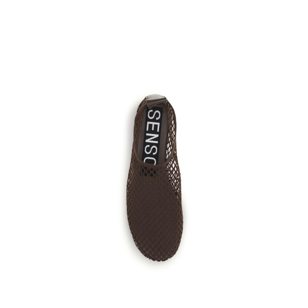 Senso Brown Rubber Ballet Flats