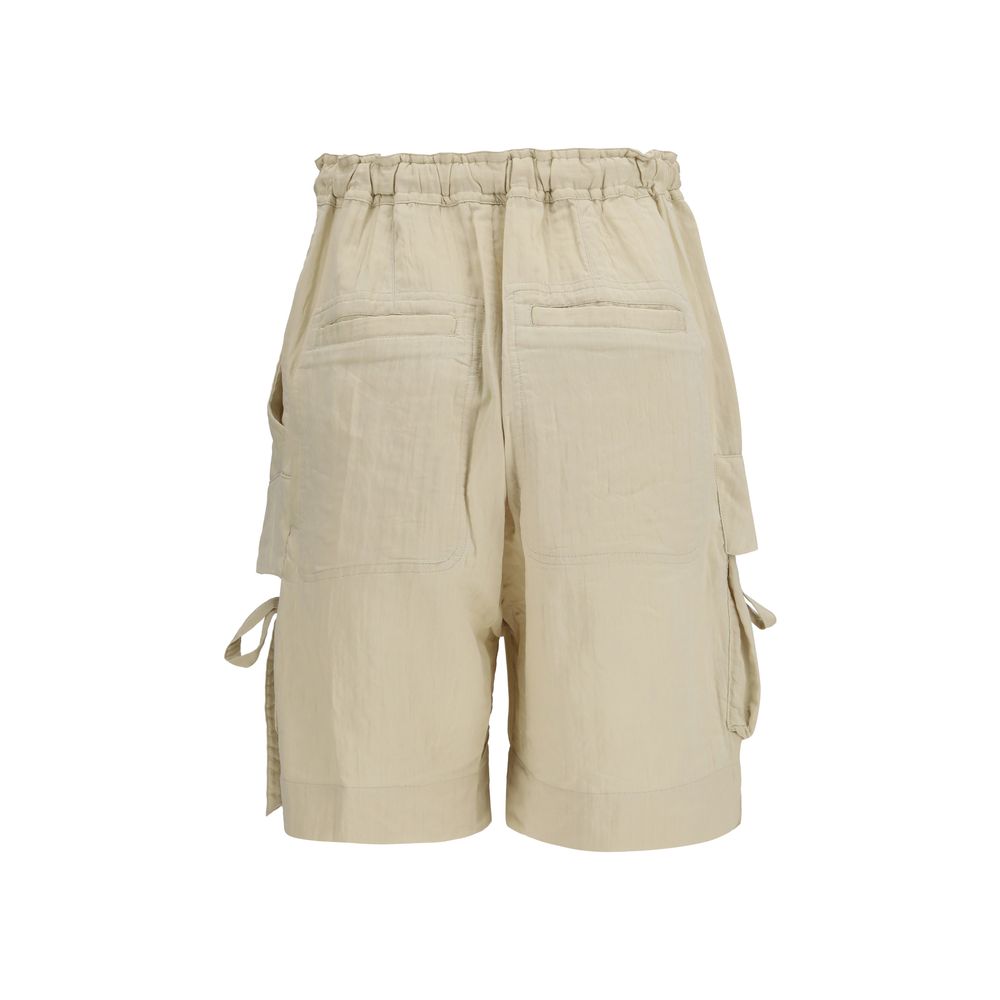 Isabel Marant Étoile Beige Viscose Bermuda Shorts