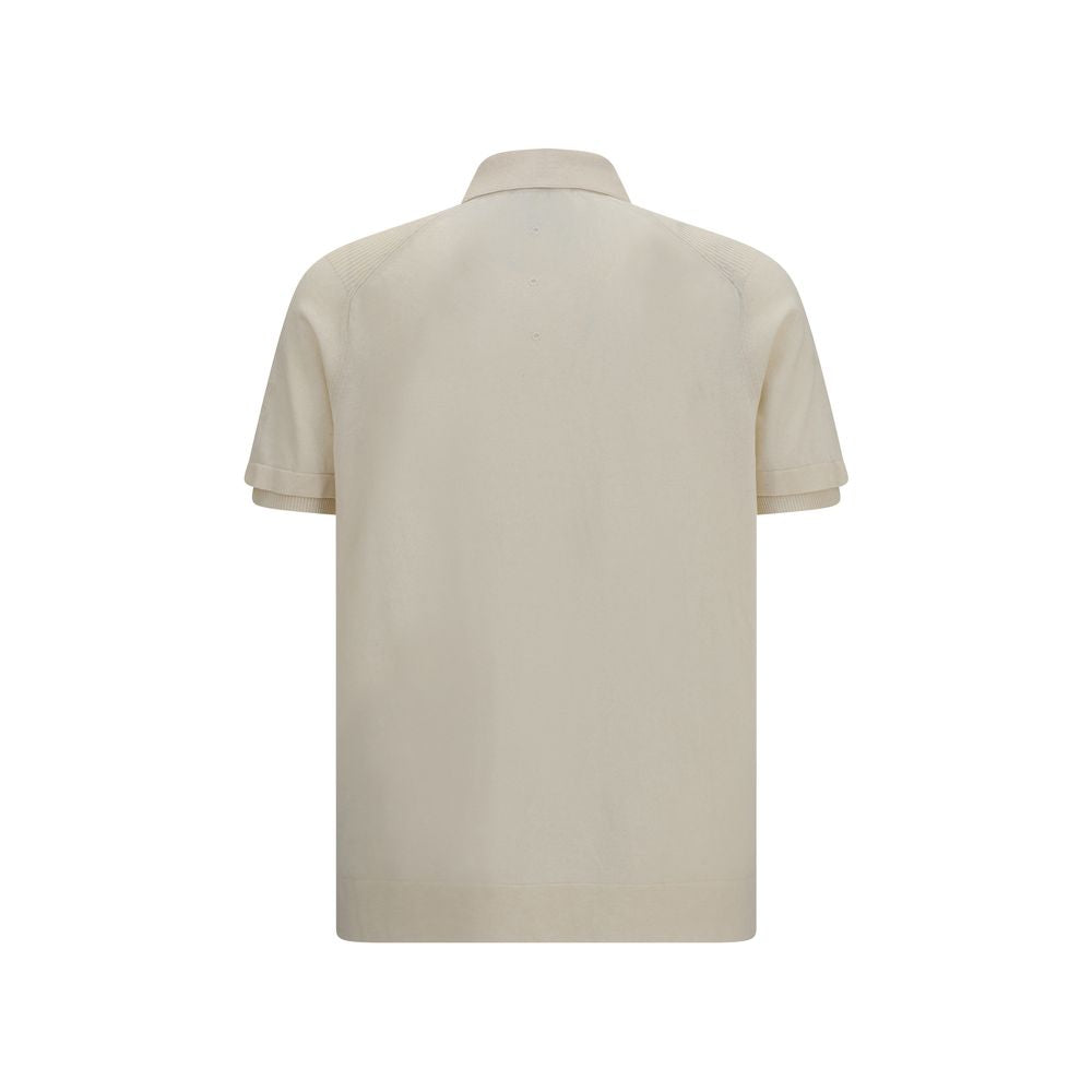Premiata Beige Cotton Polo Shirt