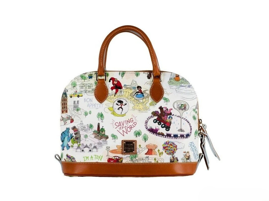 حقيبة يد كروسبودي ساتشل من Dooney & Bourke Disney Pixar Maps
